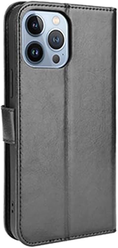 Miniatura 7 de Wallet Folio Case for XIAOMI REDMI K40, Premium PU Leather Slim Fit Cover for REDMI K40, 3 Card Slots, Feel Good, Black