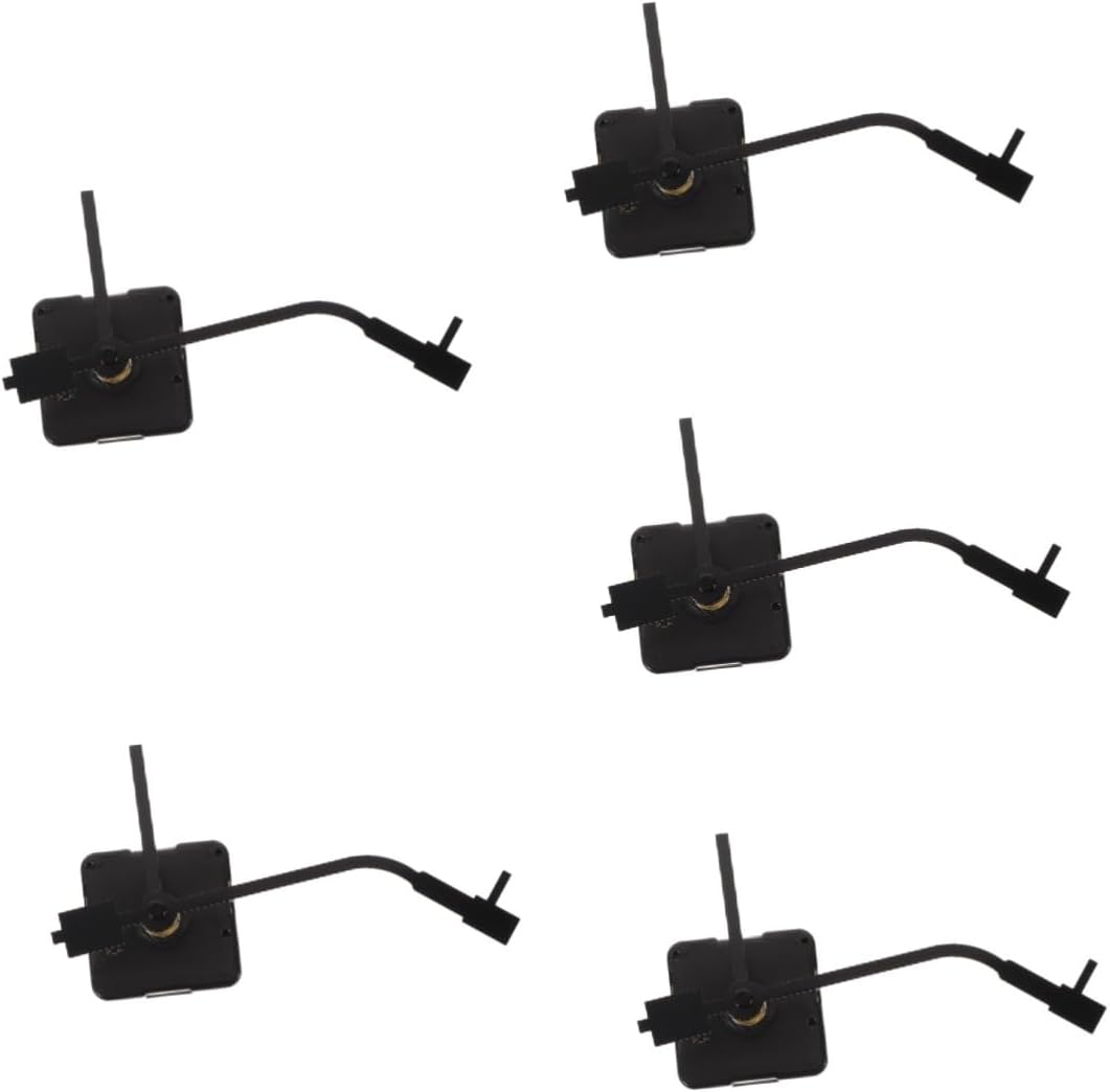 DOITOOL 5 Sets Wall Clock Movement Record Accessories DIY Kits Mechanic Accessories Clock Replacement Mechanism Wall Clock Replacement Kit Wall Clock Kit Clock Repair Kit Clock Parts Motor