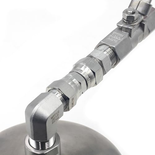 Image of HFS(R) 2PCS, 1 /2 inch Female JIC Swivel x 1 /2 inch Female JIC Swivel Nut Union Stainless Steel 304