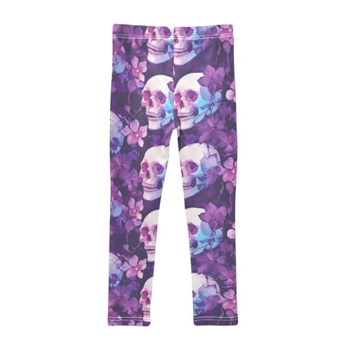 KLL Skulls Seamless Toddler Girl Cotton Leggings Casual Full Length Yoga Pants Running2