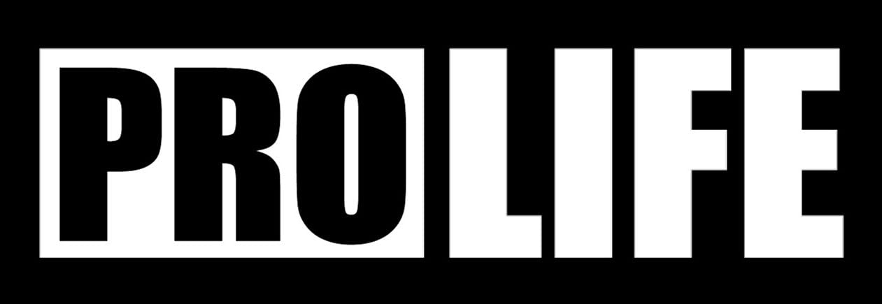 SixtyTwo24Pro Life Sticker - 5" Decal {White}- Prolife Sticker, Anti Abortion, All Lives Matter, Christian Sticker, Family, SIX744W