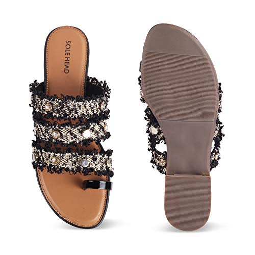 Image of SOLE HEAD womens 304black Floaters