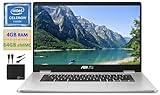 2021 Premium ASUS Chromebook Thin Student Business Laptop, 14' HD Nano-Edge Display, Intel Celeron N3350 Processor (up to 2.4 GHz), 4GB Memory, 64GB eMMC, Wi-Fi, Webcam, Chrome OS + Marxsol Cables