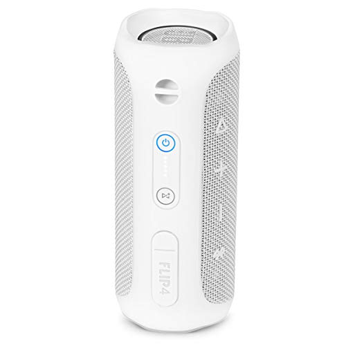 Image of (Refurbished) JBL Flip 4 Portable Wireless Speaker with Powerful Bass & Mic (White)