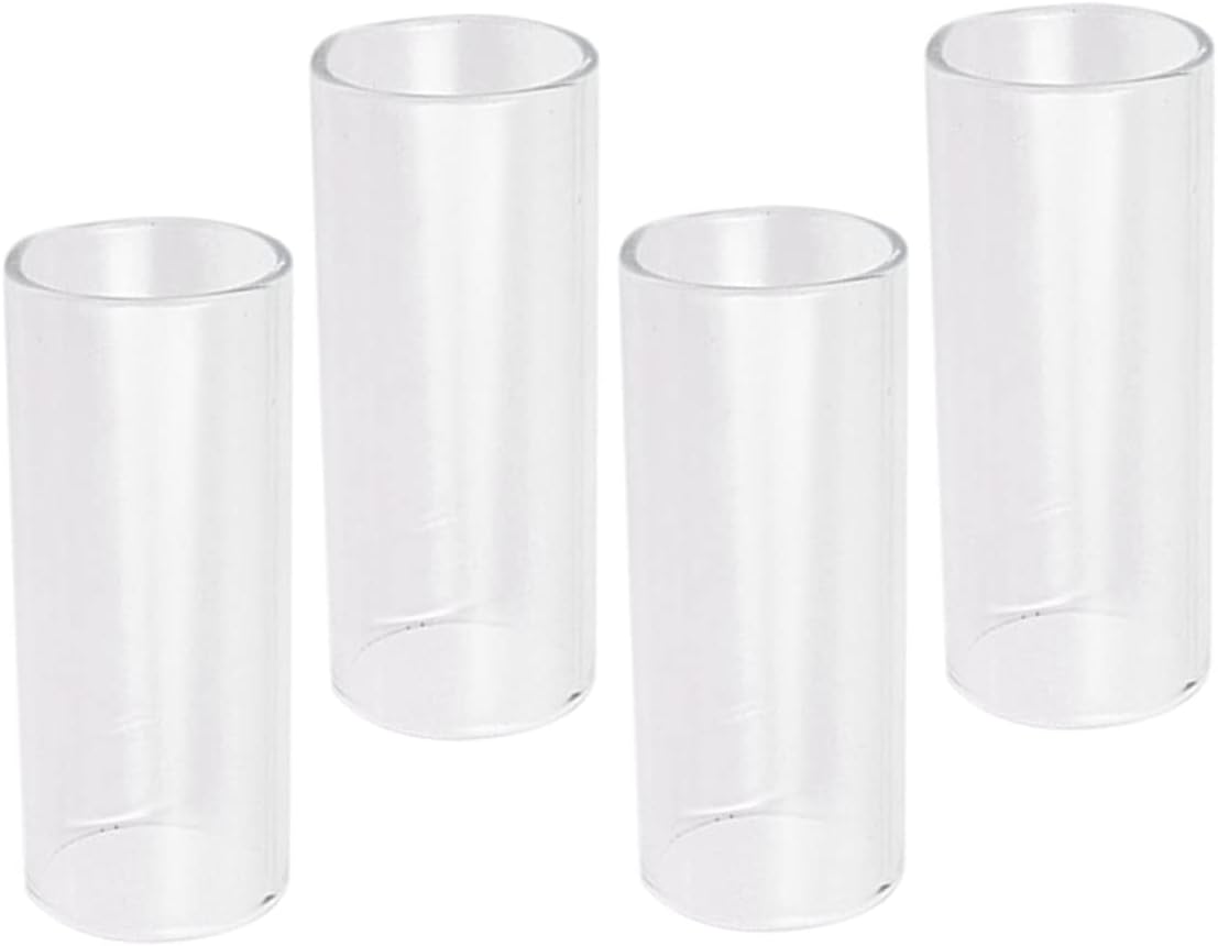 4pcs Guitar Glass Sliders Guitar Pick Punch Guitar Finger Slider Musical Instrument Banjo Accessories Electric Slide Bass Pick Musical Instrument Slider Guitar Slider Sticks Thumb
