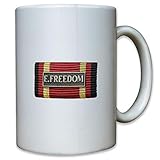 Spülmaschinengeeignet Ordensspange E Freedom Abzeichen Auszeichnung Bundeswehr - Tasse Kaffee #10969