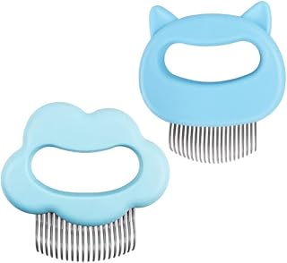 Ipetboom 2Pcs pet comb cat hair massage comb dematting comb for dogs Dog Comb Remover cat grooming brush multitools cleaning tool portable cat hair comb brush comb bridegroom abs household