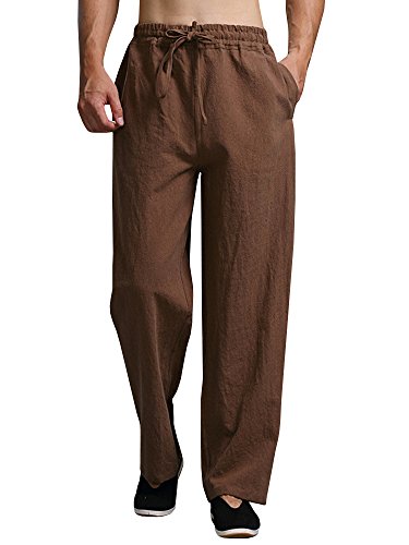 men's linen cargo pants