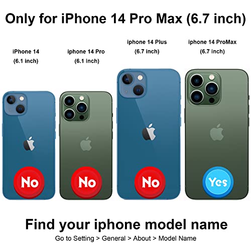 Haopinsh For Iphone 14 Pro Max Wallet Case With Card Holder, Blue Florals Pattern Back Flip Folio Pu Leather Kickstand Card Slots Case For Women Girls, Double Magnetic Clasp Shockproof Cover 6.7" #TOP1