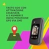 SAIET - Link 4+ Cellulare Smart Senior Per Anziani 4G e Bluetooth -Tasti e Lettere Grandi - Smartphone con Whatsapp e SOS - Nero