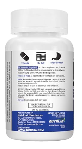 NutriJa NAC 600mg 30 Capsules - Image 4