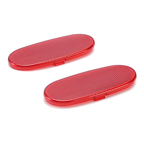 LDETXY Car Front Interior Door Panels Reflector Red Inner Door Panel Reflector Plate for 2002-2008 Dodge Ram 1500/2003-2009 Dodge Ram 2500 3500/2004-2009 Dodge Durango (for front doors only)-2PCS