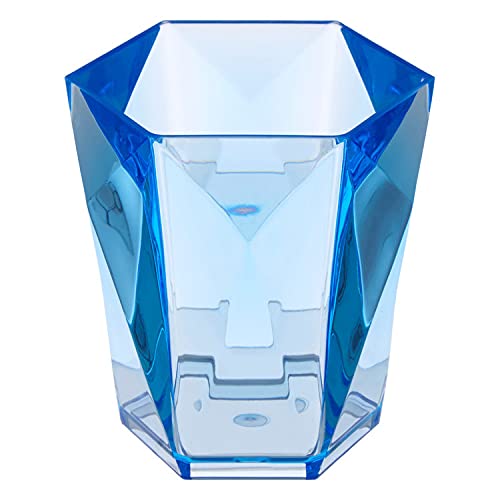 Premier Housewares Plastic Tumblers Tumbler Glasses For Bathroom Acrylic Glasses For Storage Glasses Set Durable Tumblers 10 X 10 X 10 Blue