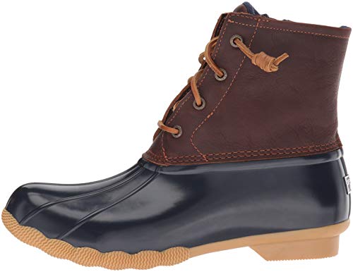 Sperry Women's Saltwater Boots, Tan/Navy, 8M #TOP6
