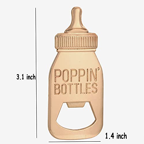 16 Pack Bottle Opener Baby Shower Favor For Guest,Cute Poppin Bottle Shaped Bottle Opener Favors for Baby Shower Souvenir Supplies and Decorations For Boy or Girl (Blue, 16) by Yuokwer - Image 2