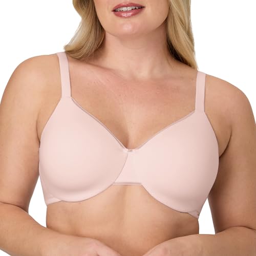 Image of Bali Womens T-Shirt Bra, Cotton Collection Underwire Bra for Women, Full Coverage, Moisture-Wicking