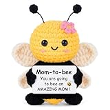 Gleevera Mom to Be Gifts, Pregnancy Gifts for Christmas to Expecting Mom, First Time Moms, Wife, Friend, Sister, Mommy to Be Gift, Gift for Pregnant Women, Cute Handmade Crochet Bee Support Present