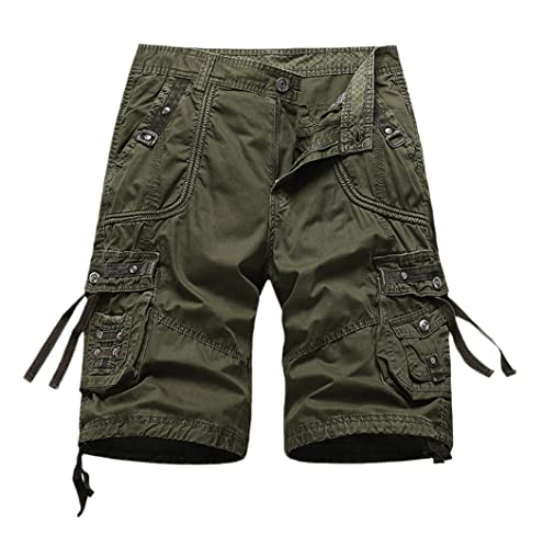 Short cargo en coton confortable pour homme évitant la chaleur avec poches FULBHPRINT