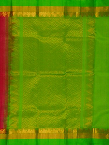 M SIVA NAGESWARA RAO HANDLOOMS red chirala silk saree – image 3