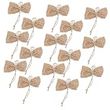 Nœuds en toile de jute pour couronne : conçus pour être une décoration amusante et unique, ornement parfait pour ajouter plus de gaieté à votre maison, décorations en toile de jute