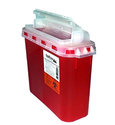 BD Style 5.4 Qt Sharps Disposal Container | Oakridge Products | Touchfree Rotating