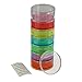 GMS 7 Day Stackable Rainbow Pill Reminder with Extra Lid - Large Size Pill Organizer