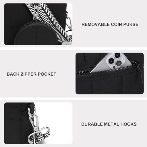 Image of JEEHAN Quilted Crossbody Bags for women Designer Shoulder Handbags Small Purse