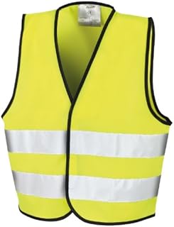 Kids Safety Vest Fluorescent Yellow 4-6