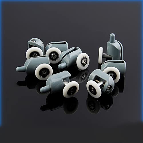 Roues de douche coulissante 19mm x 6mm | Roulements M102 étanches en nylon 8pcs