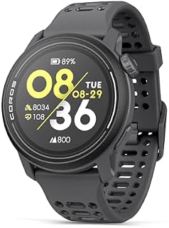 COROS PACE 3 Sport Watch GPS, Lightweight and Comfort, 17 Days Battery Life, Dual-Frequency GPS, Heart Rate and SpO2, Navigation, Sleep Track, Training Plan, Run, Bike, and Ski -Black Silicone