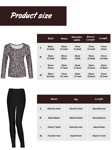 Perruque Halloween annees 80 Bonuci avec collants leopard - 2