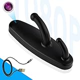 HD 1080P Spy Hidden Camera Clothes Hook Mini Camera Nanny Cam Security Camera Recording for Monitoring Home/Baby/Pet(No WiFi )