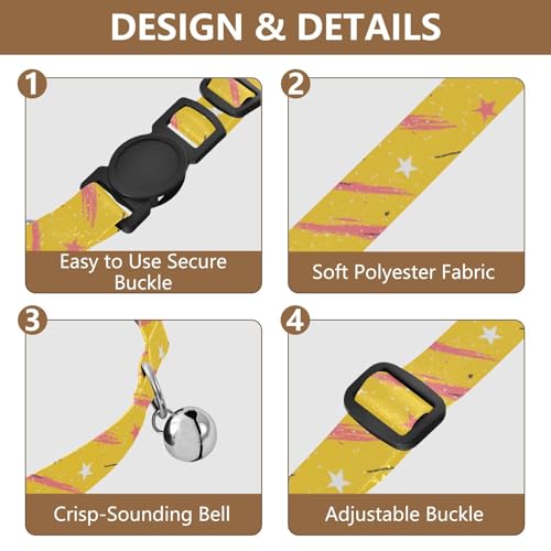 Collar ajustable para perros y gatos con campana metálica miniatura 5