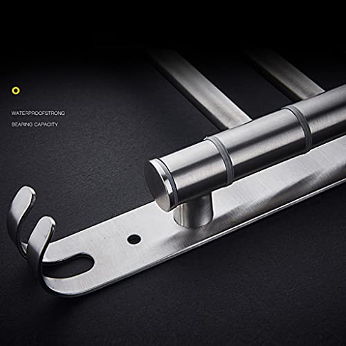Barres de serviette pivotant aluminium support mural pliable