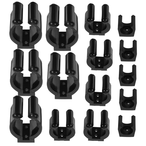 BESPORTBLE 15pcs Billiard Clip Fishing Pole Holders Fishing Rod Holders Pole Holding Rack Cue Stick Holder Pool Cue Holder Wall Pole Clamp Fishing Rod Rack Billiards Pp Accessories