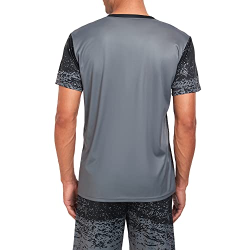 Ampeo Men's Graphic T Shirt Short-Sleeve Novelty Tshirts Shirts Casual Tees,Grey,Large #TOP4