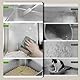 SZEE XL Edelsthal Katzenklo mit 180° Klappdeckel, Hohe Rand Katzentoilette Edelstahl mit Deckel, Aktivkohlebeutel Katzentoilette, Stainless Steel Litter Box with Scoop-58,3x37,1x37,5cm, Dunkelgrau