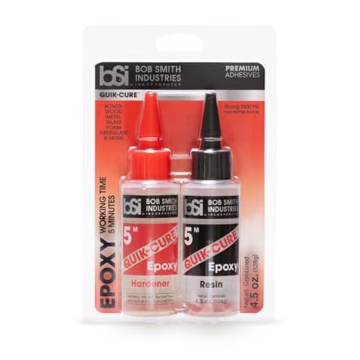 Bob Smith Industries BSI-201 Quik-Cure Epoxy (4.5 oz. Combined),Clear