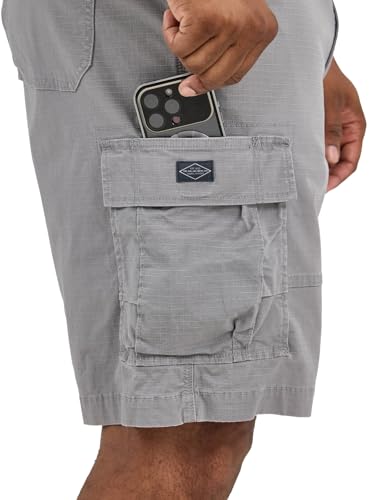 Lee Men's Big & Tall Extreme Motion Carolina Cargo Short, HD Lee Gray Ripstop, 48 - image 4