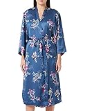 triumph pyjamas shorts Bademantel Triumph Women\'s Satin Robe Bademantel, Blue Combination, 36/38