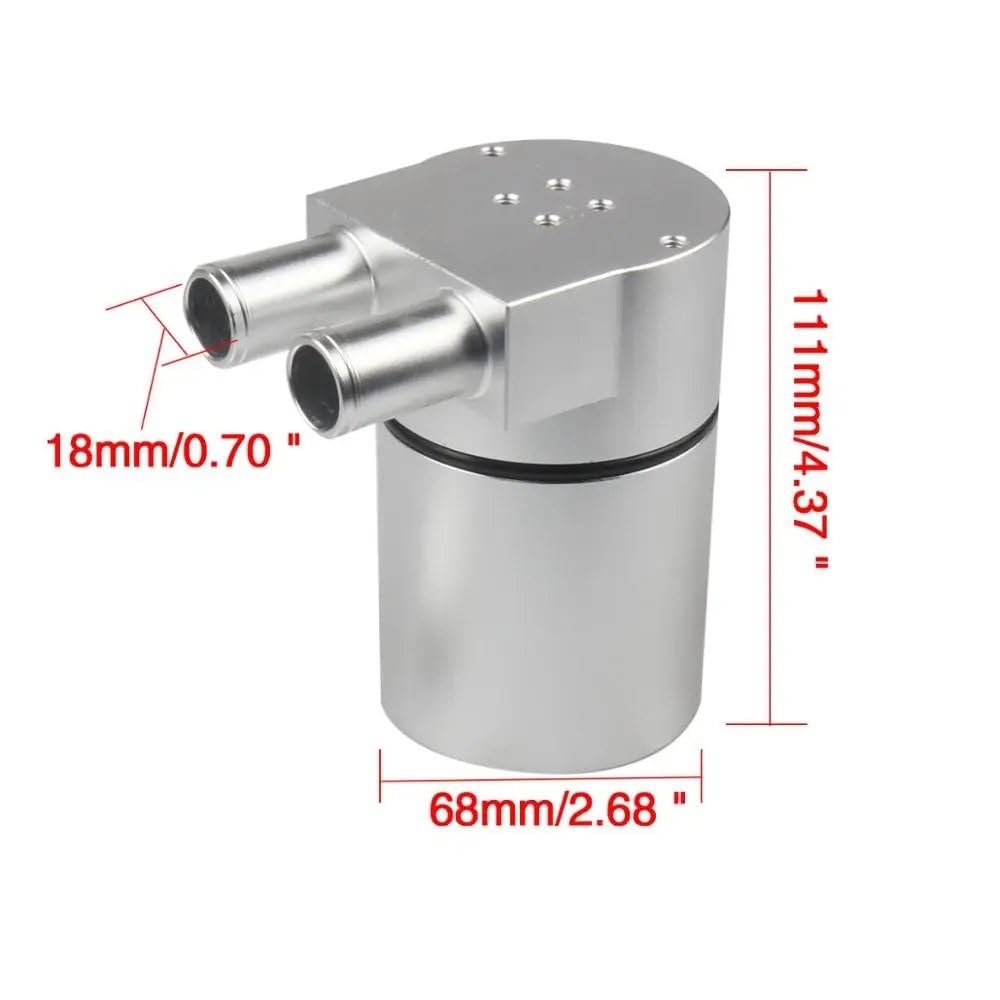 zbiornik płynu chłodzącego Pasuje do BMW N54 335 535 E60 E82 E90 E91 E92 E93 pojemnik ściągania oleju zbiornik 350ml czarny/srebrny(DSF006-1)