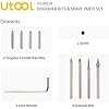 UTOOL Engraver Pen with 10PCS Engraver Diamond Point Tungsten Carbide Steel Bits & Spare Parts Set