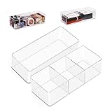 Größe - Jeder Organisator hat eine Größe von 23 x 9 x 6 cm und passt perfekt in die meisten Schreibtischschubladen. Das schlichte und moderne Design wird nie aus der Mode kommen.