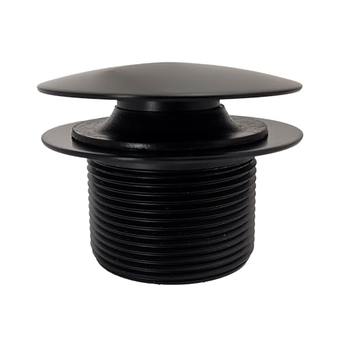 Westbrass D398R-62 1-1/2" NPSM Coarse Thread Mushroom Tip-Toe Bathtub Drain Stopper, Matte Black by Westbrass - Used condition - Image 6