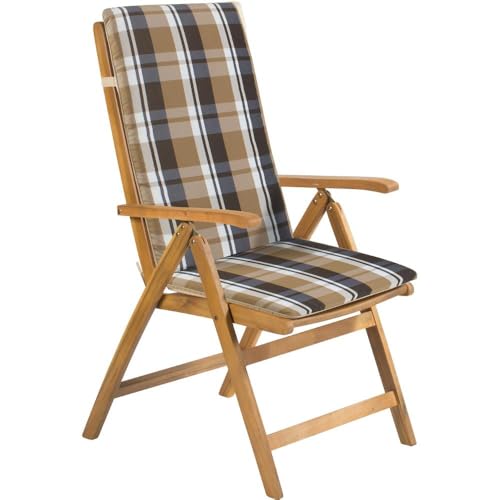 FIELDMANN - Cojín para sillón FDZN 4001-T, FDZN 4101-T, FDZN 5015, Rayas Crema