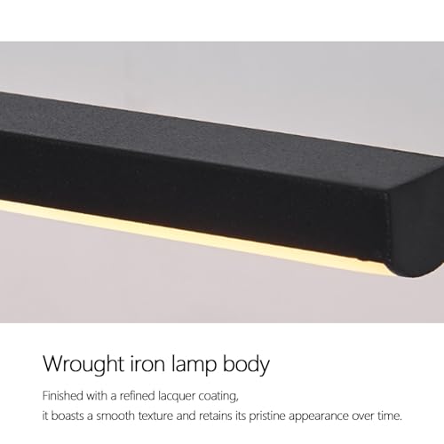 Aplique de pared lineal largo de 40cm en aluminio blanco con luz cálida 2