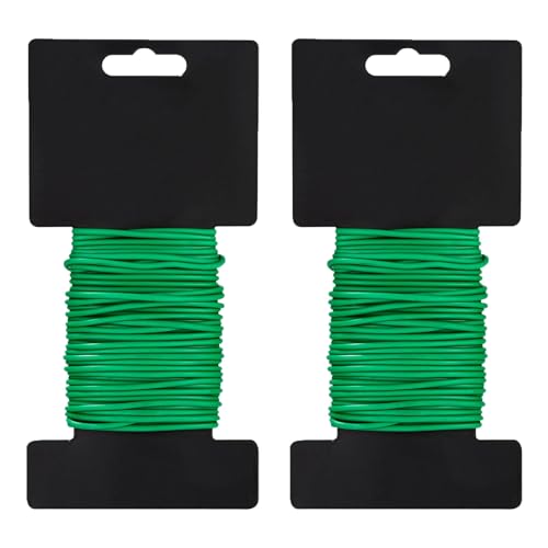 Gartendraht Gummiert, 2 Stück Blumendraht Mit Gummiert, 2,5 mm x...
