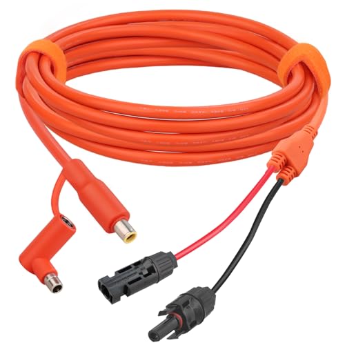 KSK Cabo solar MC4 com 7909 8020 | Adaptador DC de 8 mm, compatível com estação de energia portátil Jackery Explorer 160 240 500 1000 GZ Yeti BLUETTI, painel solar, gerador solar | 14AWG, 2 m