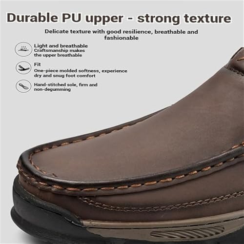 Enjeer Orthopedic Walking Shoes Mens, Enjerr Orthopedic Balance Shoes Men for Balance, Men's Casual Leather Handmade Non-Slip Arch Support Lace-Up Loafers2