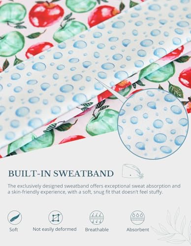 Image of Scrub Caps for Women with Buttons, Classic Surgical Caps | Double-Sided Printed, Adjustable,Long Hours, Sweatbands, Fabric Help Reduce Static Buildup